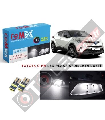 Toyota C-Hr Led Plaka Aydınlatma Ampul Seti Femex Parlak Beyaz