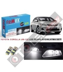 Toyota Corolla (2008-2013) Led Plaka Aydınlatma Ampul Seti Femex Parlak Beyaz