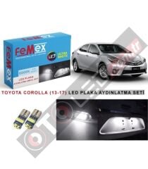 Toyota Corolla (2013-2017) Led Plaka Aydınlatma Ampul Seti Femex Parlak Beyaz