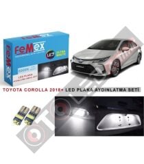 Toyota Corolla 2018+ Led Plaka Aydınlatma Ampul Seti Femex Parlak Beyaz