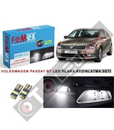Volkswagen Passat B7 Led Plaka Aydınlatma Ampul Seti Femex Parlak Beyaz