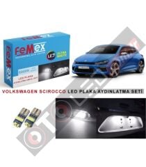 Volkswagen Scirocco Led Plaka Aydınlatma Ampul Seti Femex Parlak Beyaz