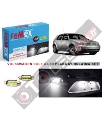 Volkswagen Golf 4 Led Plaka Aydınlatma Ampul Seti Femex Parlak Beyaz