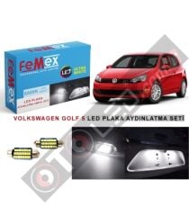 Volkswagen Golf 5 Led Plaka Aydınlatma Ampul Seti Femex Parlak Beyaz