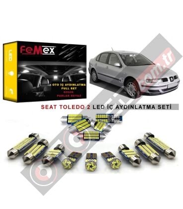 Seat Toledo 2 LED İç Aydınlatma Ampul Seti FEMEX Parlak Beyaz