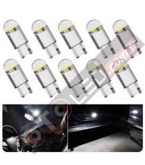 Universal T10 1smd Mini Buz Mavi (Turkuaz) Led Ampul 10lu Paket