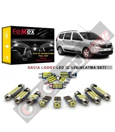 Dacia Lodgy LED İç Aydınlatma Ampul Seti FEMEX Parlak Beyaz