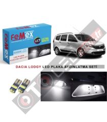 Dacia Lodgy Led Plaka Aydınlatma Ampul Seti Femex Parlak Beyaz