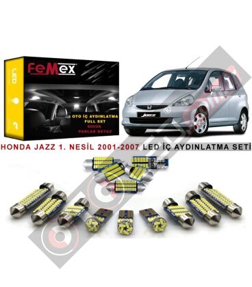 Honda Jazz 2001-2007 1. Nesil LED İç Aydınlatma Ampul Seti FEMEX Parlak Beyaz