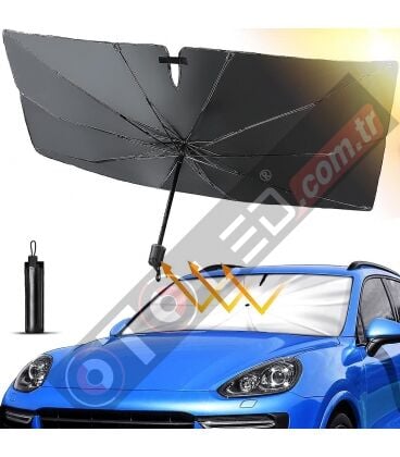 Oto Ön Cam Güneşlik Katlanabilir Pratik Torpido Güneş Koruyucu Şemsiye(145x79cm)