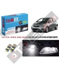 Toyota Yaris LED Plaka Aydınlatma Ampul Seti FEMEX Parlak Beyaz