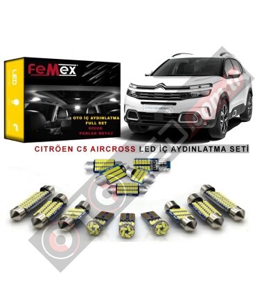 Citröen C5 Aircorss LED İç Aydınlatma Ampul Seti FEMEX Parlak Beyaz
