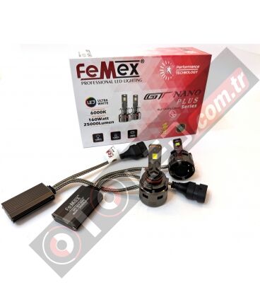 Femex GT Nano Plus Csp LUMILED ROYAL Chipset Radyatör Soğutmalı HB4 9006 Led Xenon Far Ampulu
