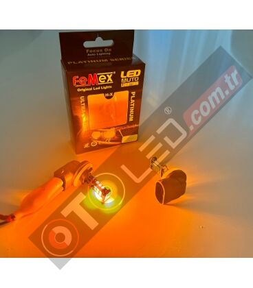 FEMEX H27 Sis Led Ampul Turuncu Renk Sadece Sis Farları İçin