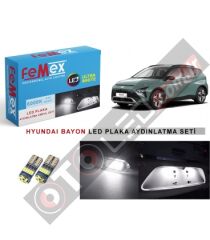 Hyundai Bayon LED Plaka Aydınlatma Ampul Seti FEMEX Parlak Beyaz