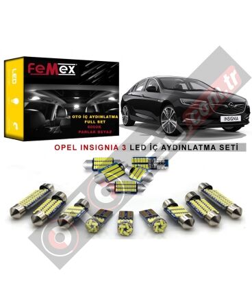 Opel insignia 3 LED İç Aydınlatma Ampul Seti FEMEX Parlak Beyaz