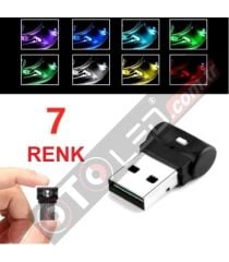 USB Disco Ambiyans Led 7 Renkli Mini Led 8cm