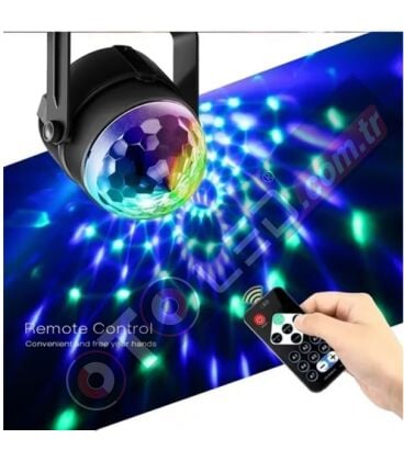 Disko Topu Parti Işıkları 7 Renk Led  Usb Girişli Sese Duyarlı Rgb Uzaktan Kumandalı