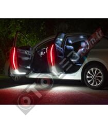 Kapı İkaz Led Krımızı Renk Uyarılılı Beyaz Zemin Aydınlatmalı Flexible Led 120cm