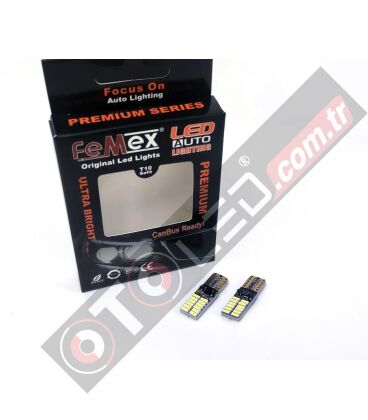 T10 4014 Chipset 24smd Yassı Led Ampul Aktif Canbus Ultra Parlak
