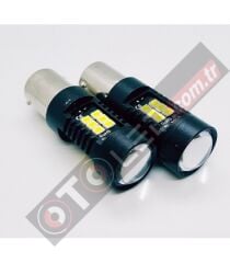 FEMEX Platinum P21W 1156 Tek Duy Dipli BA15S Soketli Led Ampul Beyaz Mercekli Ultra Parlak