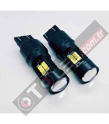 FEMEX Platinum T20 7440/7443 Tek Duy / Çift Duy Led Ampul Beyaz Mercekli Ultra Parlak