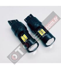 FEMEX Platinum T20 7440/7443 Tek Duy / Çift Duy Led Ampul Beyaz Mercekli Ultra Parlak