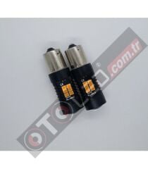 FEMEX Platinum PY21W 1156 15W BAU15S Tek Duy Dipli Led Ampul Turuncu Mercekli Ultra Parlak