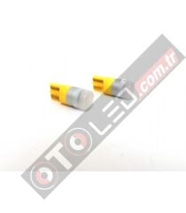 FEMEX T10 W5W 1smd 3030 Chipset Mini Turuncu Led Ampul Aktif Canbus