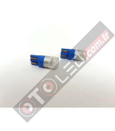 FEMEX T10 W5W 1smd 3030 Chipset Mini Turkuaz Led Ampul Aktif Canbus