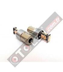 P21W 1156 Tek Duy BA15S Led Ampul Turuncu 3030 Chip Parlak