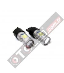 FEMEX Platinum T20 7440/7443 15W Tek Duy / Çift Duy Led Ampul Beyaz Mercekli Ultra Parlak
