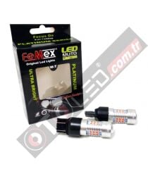 FEMEX Platinum T20 7440/7443 15W Tek Duy / Çift Duy Led Ampul Kırmızı Mercekli Ultra Parlak