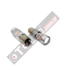 FEMEX Platinum P21W 1157 15W Çift Duy Led Ampul Kırmızı Mercekli Ultra Parlak