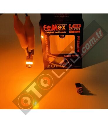 FEMEX Premium 4014 Chipset 15smd Mini Led Ampul Turuncu Led Ampul