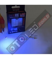 FEMEX Premium 10'lu İnce Bacaklı Kıl Led 3030 Chipset 1smd Mini Led Ampul Mavi