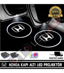 Honda Araçlar İçin Mesafe Sensörlü  Fotoselli Pilli Yapıştırmalı Kapı Altı Led Logo