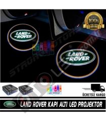 Land Rover Araçlar İçin Mesafe Sensörlü  Fotoselli Pilli Yapıştırmalı Kapı Altı Led Logo