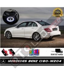 Mercedes C180 W204 Araçlar İçin Orjinal Geçmeli Soketli Kapı Altı Led Logo