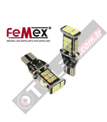 FEMEX T15 W16W 3030 Chip 24smd Beyaz Led Ampul 6000K