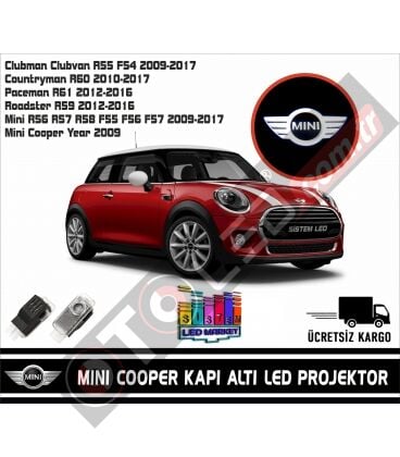 Mini Araçlar İçin Orjinal Geçmeli Soketli Kapı Altı Led Logo