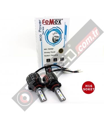 Femex Eco Power CSP Chipset PSX24W H16 Led Xenon Led Headlight