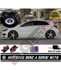 Mercedes A Serisi W176 Araçlar İçin Orjinal Geçmeli Soketli Kapı Altı Led Logo