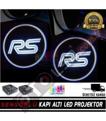 Ford RS Mesafe Sensörlü  Fotoselli Pilli Yapıştırmalı Kapı Altı Led Logo