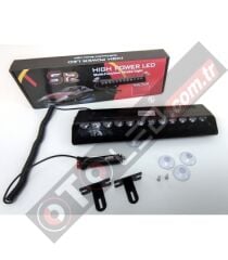 S12 Led Mav - Beyaz - Kırmızı Çakar Modül Mercekli Çakmaklık Girişli