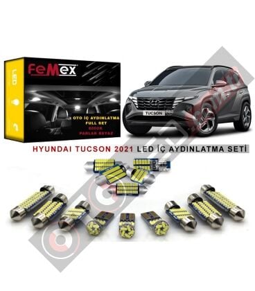 Hyundai Tucson 2021 Sonrası LED İç Aydınlatma Ampul Seti FEMEX Parlak Beyaz