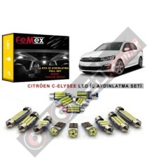 Citröen C-Elysee LED İç Aydınlatma Ampul Seti FEMEX Parlak Beyaz