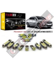 Peugeot 301 LED İç Aydınlatma Ampul Seti FEMEX Parlak Beyaz