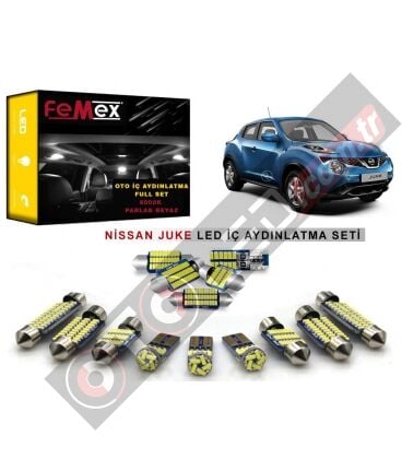 Nissan Juke LED İç Aydınlatma Ampul Seti FEMEX Parlak Beyaz