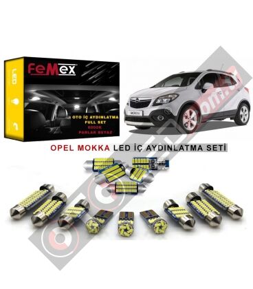 Opel Mokka LED İç Aydınlatma Ampul Seti FEMEX Parlak Beyaz